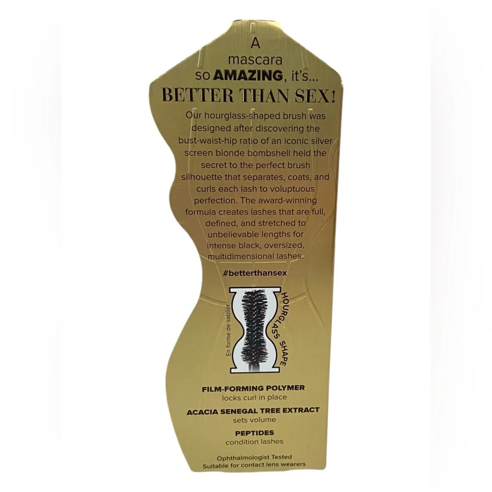 💎 Too Faced Better Than Sex Volumizing & Lengthening Mascara Black Full-Size